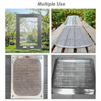 Stainless Steel Mesh 10Mesh with 0.7MM Wire Dia,4Pack 12x8inch(305x203mm) Hard and Heat Resisting Screen Sturdy Metal Mesh Sheets for DIY Projects,Aire Vent,Cage,Garden,Covered,BBQ Net