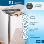 Replacement Filter, Compatible with 112 V2.0 Air Purifier,3 in 1 Pre-filter, H13 True HEPA Filter and Activated Carbon Filter, Pack of 2