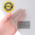 Valchoose 1 Piece Woven 304 Stainless Steel Mesh 14.6" X11.4" (372X292mm), Easy to Cut Metal Screen Mesh, Hard & Never Rust Wire Screen Mesh, Heat Resisting Used for Vent BBQ Filters Window DIY