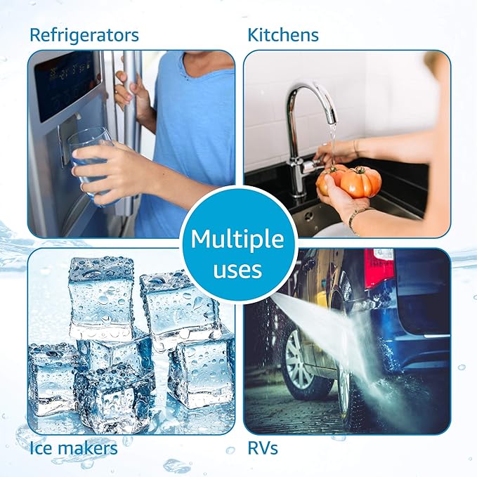AQUA CREST RC 1 EZ-Change Basic Water Filtration Replacement, Replacement for Culligan® IC-EZ-1, US-EZ-1, RV-EZ-1, Brita® USF-201, USF-202, DuPont® WFQTC30001, WFQTC70001, 3K Gallons (Pack of 2)