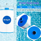 HANXER® C-8450 Spa Filter Cartridge Replaces for Filbur FC-3310, PCS50N, 100593, 3301-2261, 80501 Maax Spas/Coleman Spas, 50 sq.ft Hot Tub Filter, 4 Pack