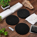 24 Pcs Aquarium Filter Media Kit Compatible with Fluval Fx4/Fx5/Fx6 Filters, 4 Bio-Sponge Pads, 6 Bio-Sponge Block, 6 Activated Carbon, 4 Carbon Foam Pad, 2 Silicone Lube, 2 Ceramic Rings