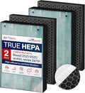 2521/2520 Filter Replacement Compatible with Bissell Air400 Series 24791-3-in-1 True HEPA + Activated Carbon + Pre-Filter by LifeSupplyUSA (2-Pack)