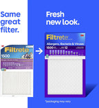 Filtrete 14x14x1 Air Filter, MERV 12, MPR 1500, Allergens, Bacteria & Viruses, 3-Month AC and Furnace Filters, Cleaner Air, Reliable Airflow, 2 HVAC Filters (Actual Size 13.81 x 13.81 x 0.78 in)