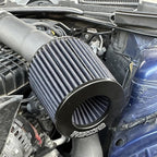 KYOSTAR Universal 3" (76mm) High-Flow Air Filter, Reusable Cone Cold Air Intake, High Performance, Washable, Clamp-On Car High Flow Dry Air Kit, Flange Diameter: 3 Inch, Filter Height: 6.1 Inch, Black