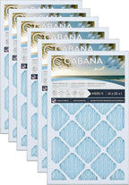 Cabana Filters 6-Pack 14x25x1 MERV 11 AC Furnace Air Filter for Home and Office - Indoor HVAC System Filtration Replacement, Captures Unwanted Particles