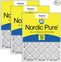 Nordic Pure 15x20x1 (Actual Size: 14 1/2 x 19 1/2 x 3/4) Pleated MERV 10 Air Filters 3 Pack