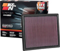 K&N High-Flow Original Lifetime Engine Air Filter: Increase Power: Premium, Washable: Compatible with 2015-2022 Chervolet/GMC: Colorado, Canyon, 33-5030