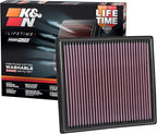 K&N High-Flow Original Lifetime Engine Air Filter: Increase Power: Premium, Washable: Compatible with 2015-2022 Chervolet/GMC: Colorado, Canyon, 33-5030