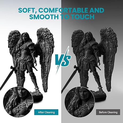 SUNLU Flexible 3D Printer Resin, 66A 3D Printing Resin for Printing Soft and Flexible Items, Bendable and Not Brittle, Fast Curing 405nm UV Photopolymer Resin. 1000G Gray