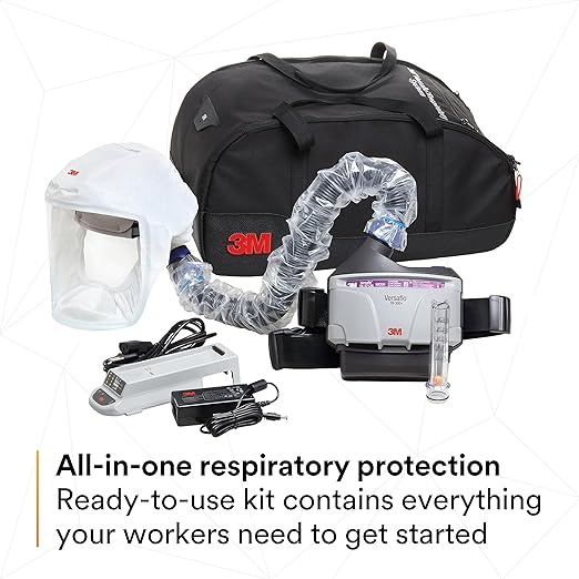 3M PAPR Respirator, Versaflo Powered Air Purifying Respirator Kit, TR-300N+ HKL, Healthcare, M/L Headcover, Lightweight, Low-Profile, Easy to Use, All-in-One Respiratory Protection for Particulates