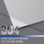 MAGZO 304 Stainless Steel Mesh Screen Roll 35in x 10ft - 22 Mesh Pet Proof Metal Window Screen Replacement, Screen Door Mesh for Patio,Porch,Pet,Cage,Vent Cover,Filter,Gutter Guard,Rodent Protection