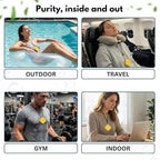 Portable Air Purifier for Travel, Gym, Office, Car – Wearable/Neckless Filterless Ionic Purifier, 50 Million Ions/cm³ for Dust,Asthma,Allergies, Odor Removal – 600 mAh Rechargeable