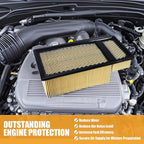 High-Capacity Engine Air Filter for 2011-2016 Ford 6.7L Diesel Models | Direct Replacement for Part #BC3Z-9601-A and FA-1902