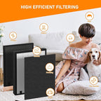 S630/630/718 HEPA Filter Replacement Compatible with Okaysou (OKSOU) Apollo 718 / Apollo 630 Air Cleaner Purifier, 3 Stage H13 Ture HEPA Filter, 2-Pack