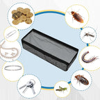 Zonon 12 Pcs 4 x 12 Inch Floor Register Cover Trap Vent Screen for Home Vent Mesh Elastic Band Filter Floor Register Trap Keeps Pet Hair,Food Out(Black)