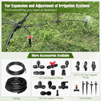 10 Pack Quick Connect 1/4" Drip Irrigation Shut Off Valve, Universal Drip Irrigation Tubing Coupling Valve, Leak Free Connector Locking Fitting for Sprinkler or Drip Irrigation System