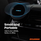 SYLVANIA - Airzing Mini Air Purifier - Vehicle, Car, Home, Office - Air Ionizer, USB-C powered, Reduces Odors, Smoke, Pets Dandruff, Reusable Filter, Portable, Quiet, UV Light, DC 5V, 0.5A