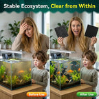 Borlech Aquarium Bio Filter Sponge Pad - Cut-to-Size Aquarium Filter Media for Fish Tank, Pond, Sump - Mechanical & Biological Filtration (18.5"x18.5"x0.8", 20PPI, 2 Pack)