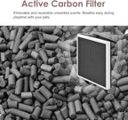 550 HEPA & Activated Carbon Filter Replacement Set Compatible with AlorAir CleanShield HEPA 550 Air Scrubber, 17.2x15.3x2, 2-Pack