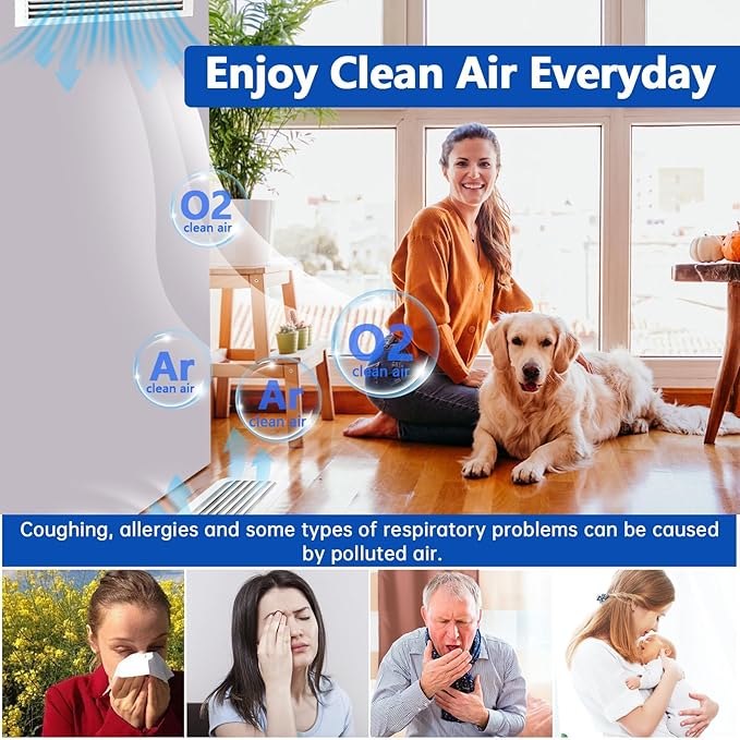 20''x90'' Air Vent Filters, High Air Flow Cut to Size(80+Filters) MERV 8 Electrostatic Floor Vent Filter for Floor Registers, RV, AC, Ceiling, Grilles and Wall HVAC Furnace Vents, 48PCs Adhesive Hook