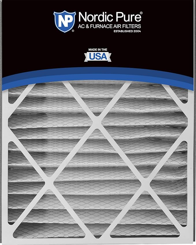 Nordic Pure 20x25x5 (19 3/4 x 24 1/4 x 4 7/8) Air Bear Replacement 259112-102 MERV 12 Air Filter 1 Pack