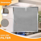 S99010467 Stove Hood Vent Filter 11.5" x 11.5" Fit for Broan Range Hood Filter BXT1 & Nutone AR1 series 99010467 Range Hood Grease Filters 2 Pack