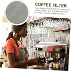 Lurrose Espresso Screen Stainless Steel Filter Mesh for Coffee Machines Thickness for Even Water Dispersion and Enhanced Coffee Extraction