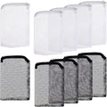 10 Pieces Aquarium Filter Bags Fish Tank Media Mesh Filter Bags Net Bag with Zipper for Charcoal Pelletized Remove Activated Carbon, Biospheres, Ceramic Rings