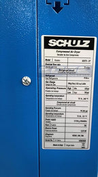 SCHULZ REFRIGERATED AIR DRYER FOR AIR COMPRESSOR, COMPRESSED AIR SYSTEMS, 75 CFM, GOOD FOR 15HP & 20HP COMPRESSORS (WITH REGULATOR PRE-FILTER)