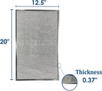 Air Filter Factory Aluminum Filter Replacement For Honeywell 203369, F50F1057, F50E1349, F50E1331, F50E1067, F50A1116, F50F1040 USA Made HVAC Furnace Aluminum Pre/Post Filters 12-1/2" X 20" 2-Pack