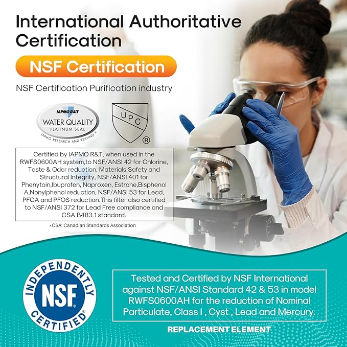 ICEPURE PRO RWF0600AH NSF/ANSI 401 NSF/ANSI 53 Certified Replacement For GE MWF Refrigerator Water Filter, MWFINT, MWFA, HDX FMG-1, GSE25GSHECSS, 46-9991, GSH25JSDDSS, GSHS6LGBBHSS, PC75009, 4PACK
