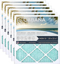 Cabana Filters 6-Pack 20x22x1 MERV 13 AC Furnace Air Filter for Home and Office - Indoor HVAC System Filtration Replacement, Captures Unwanted Particles