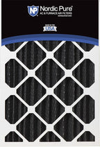 Nordic Pure 20x20x4 (Actual Size: 19 1/2 x 19 1/2 x 3 5/8) Pure Carbon Pleated Odor Reduction Merv 8 Furnace Filter 1 Pack