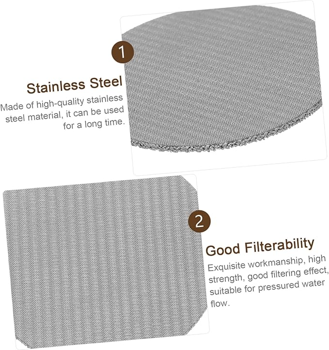 Lurrose Espresso Screen Stainless Steel Filter Mesh for Coffee Machines Thickness for Even Water Dispersion and Enhanced Coffee Extraction