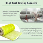 Fiberglass Paint Booth Filter Roll, for Spray Booth 22-Gram Yellow 200ft (48" x 200ft)