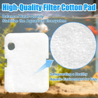 Replacement Canister Filter Pads for Cascade 700/1000 CCF2UL/CCF3UL Generic Aquarium Floss Media, 2 Upgraded Activated Carbon-Coarse-Activated Carbon Filter Pads and 6 White Floss (8)