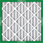 Filterbuy 24x24x2 Air Filter MERV 8 Essential Dust & Allergy Defense (5-Pack), Electrostatic Pleated HVAC AC Furnace Filters Replacement, Made in USA (Actual Size: 23.38 x 23.38 x 1.75)