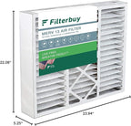 Filterbuy 22x24x5 Air Filter MERV 13 Optimal Smoke & Allergy Defense (1-Pack), Electrostatic Pleated HVAC AC Furnace Filters for Amana, Goodman, and Five Seasons (Actual Size: 22.06 x 23.94 x 5.25)