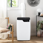 Portable Air Conditioners, 12000 BTU Portable AC for Rooms Up to 550 Sq.Ft. 3-In-1 Portable AC with Quick Cooling, Dehumidifying, 3-Speed Fan, 24H Timer, Remote, Ultra-Quiet, White and Black