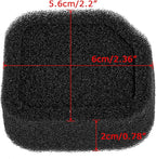 PSLER 2 Pack 5687301 560873001 901590001 Replacement Air Filter Fit for Trimmer Leaf Blower Vacuum Chainsaw Tiller RY251PH RY254BC RY25AXB RY30020 RY30020A BM254BV RY08510 RY08544 RY08548