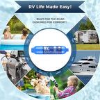 SheeChung RV Water Filter 2Pack with Flexible Hose Protector, NSF Certified, Inline Hose Water Filter for RV, Boat, Campsite – Reduces Odors, Bad Taste, Chlorine, Rust