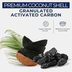 IPW Industries Bulk Activated Carbon - Coconut Shell Granular Activated Charcoal (GAC) for Water Filtration - Replacement Media for Pre and Post Carbon Water Filters (3 lbs)