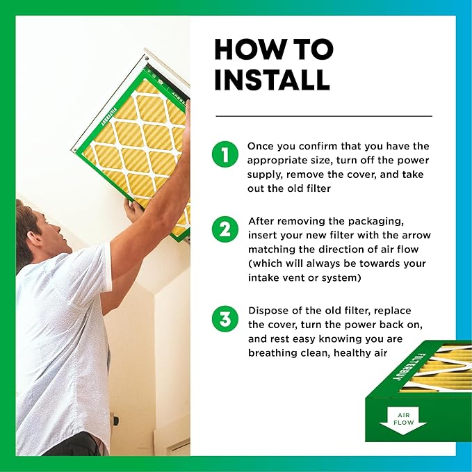 Filterbuy 16x32x1 Air Filter MERV 11 Superior Pet & Allergy Defense (5-Pack), Electrostatic Pleated HVAC AC Furnace Filters Replacement, Made in USA (Actual Size: 15.50 x 31.50 x 0.75)