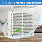 2 Pack 210 Replacement Filter Compatible with AprilAire Whole House Air Purifiers Model 1210, 1620, 2210, 2216, 3210, 4200,Size:20x25x4(20.2" x 25.4" x 3.77") MERV 11 Pleated HVAC AC Furnace Filter