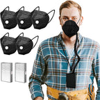 Breathable Powered Air Purifying Makes with Filter for Dust, Sanding, Polishing, Woodworking,weeding,Protection works