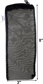 AQUANEAT 10pcs Aquarium Filter Media Bags, Fish Tank Fine Mesh Bags, 3”x4”/3”x8”/5.5”x8” with Plastic Zipper for Activated Carbon (3” x 8”)