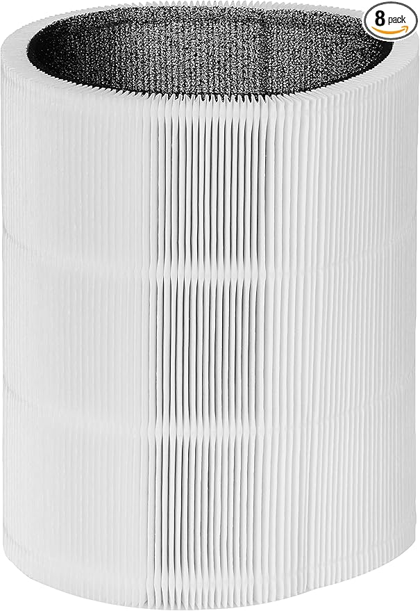 BLUEAIR Blue Pure 311 Auto Genuine Replacement Filter,Particle and Activated Carbon,fits Blue Pure 311 Auto Air Purifier,(Pack of 8)