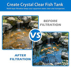 2" Thick Koi Pond Filter Pad, 18" x 36" Fish Pond Filters for Outdoor Ponds, Pond Filter Media, Pond Filter Material White Bulk Roll-Cut to Size-Fit for Aquarium Filter Floss