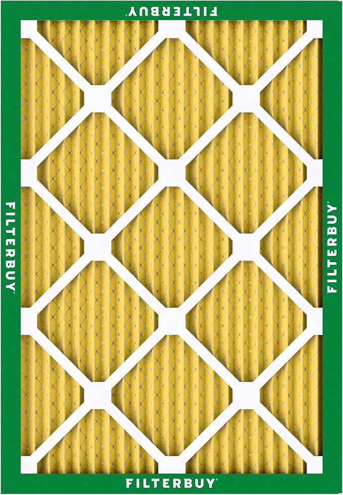 Filterbuy 20x21.5x1 Air Filter MERV 11 Superior Pet & Allergy Defense (5-Pack), Electrostatic Pleated HVAC AC Furnace Filters Replacement, Made in USA (Actual Size: 19.88 x 21.50 x 0.75)